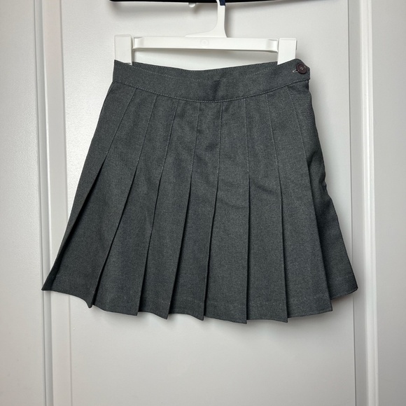 Los Angeles Apparel Gray Mini Skirt - Picture 2 of 5